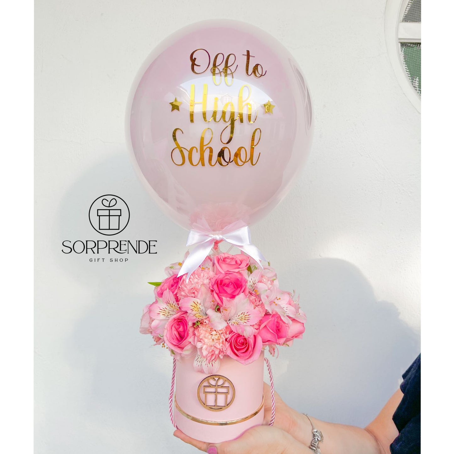 Pink Bloom Box + Balloon