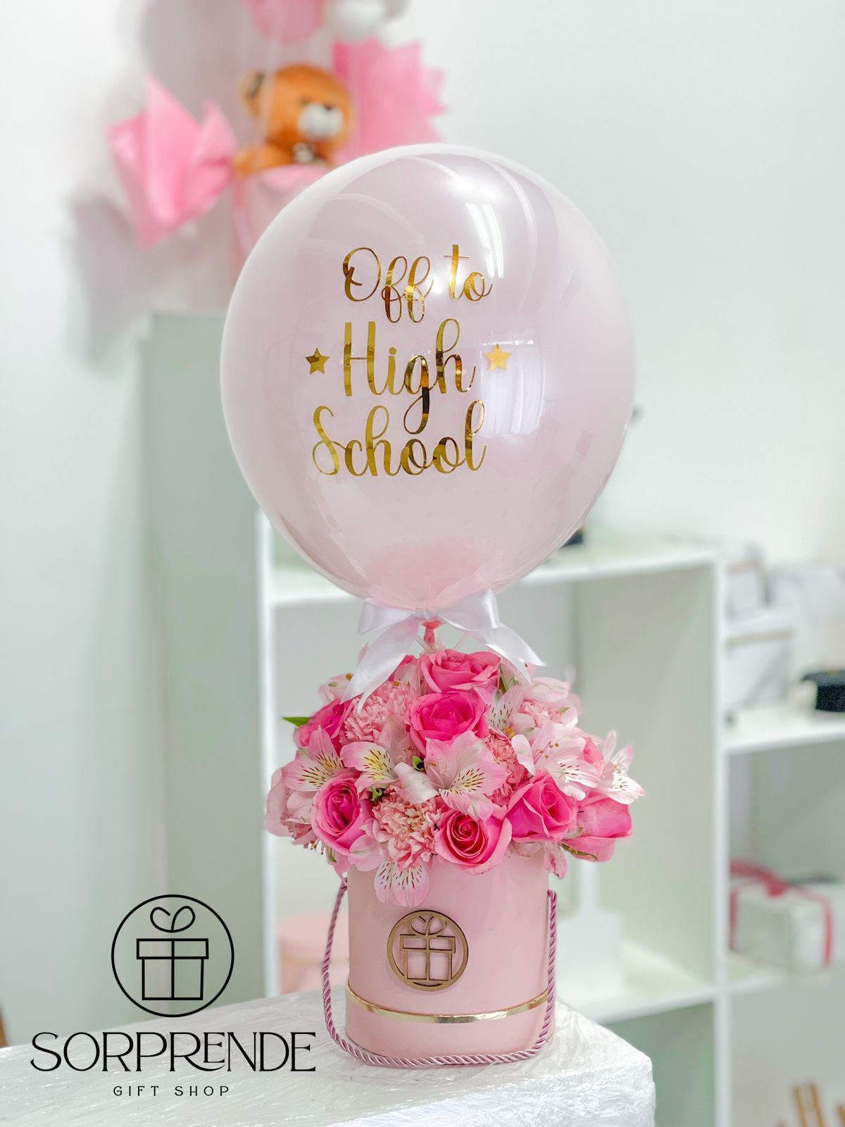 Pink Bloom Box + Balloon