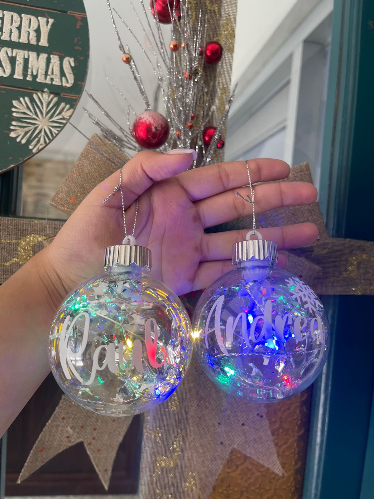 Esferas Personalizadas con Luz