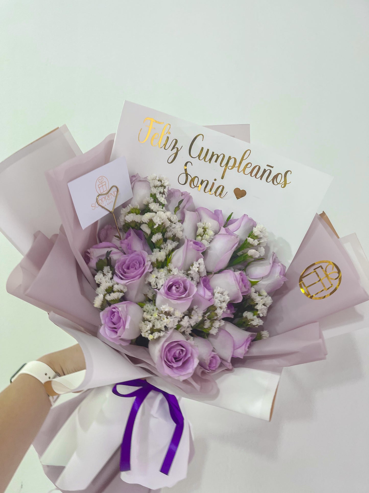 Lilac Princess Bouquet (18 Rosas)