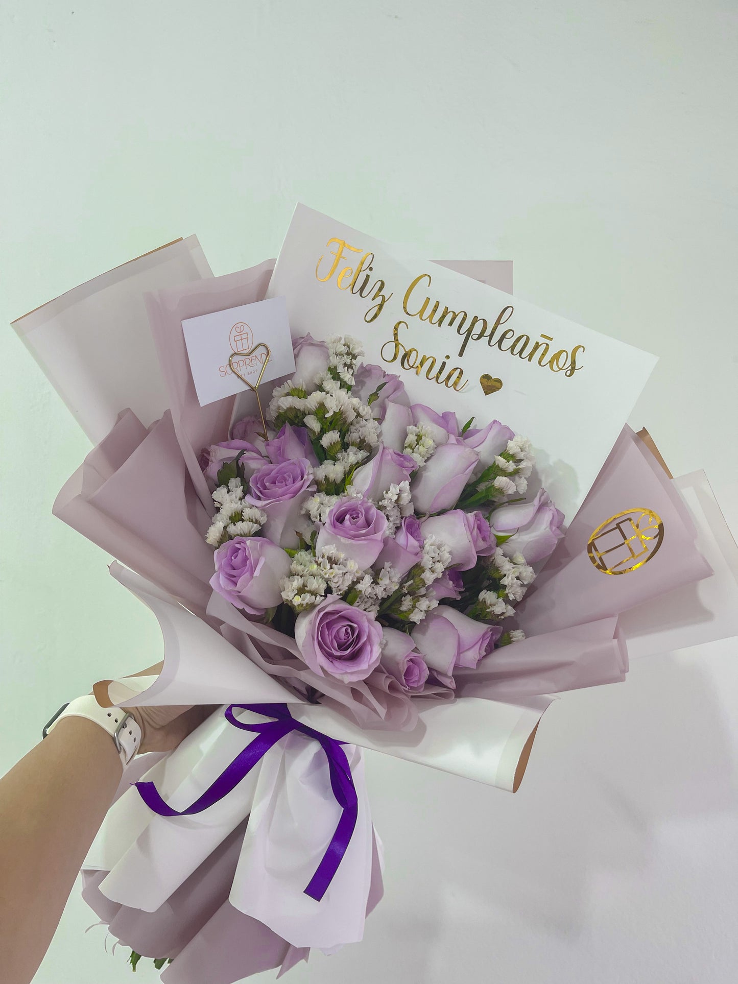 Lilac Princess Bouquet (18 Rosas)