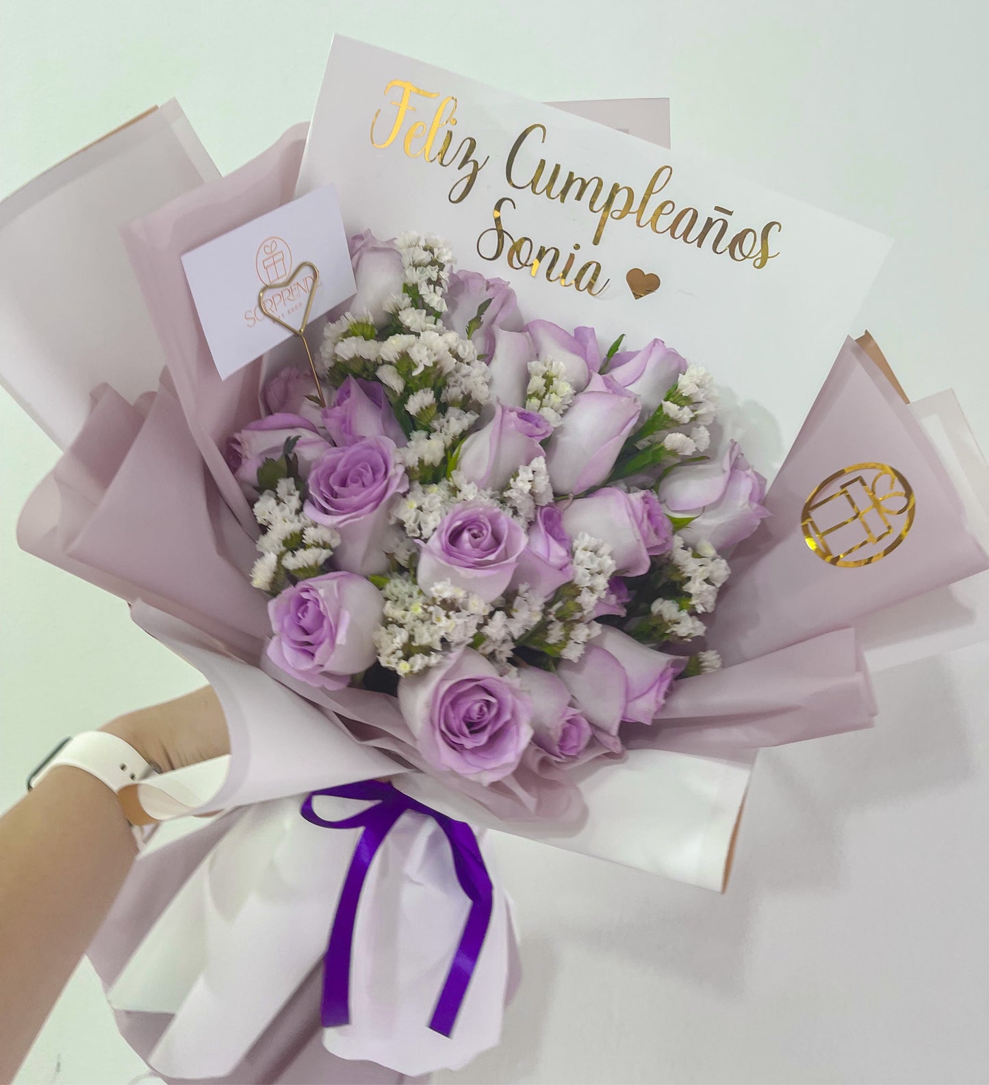 Lilac Princess Bouquet (18 Rosas)