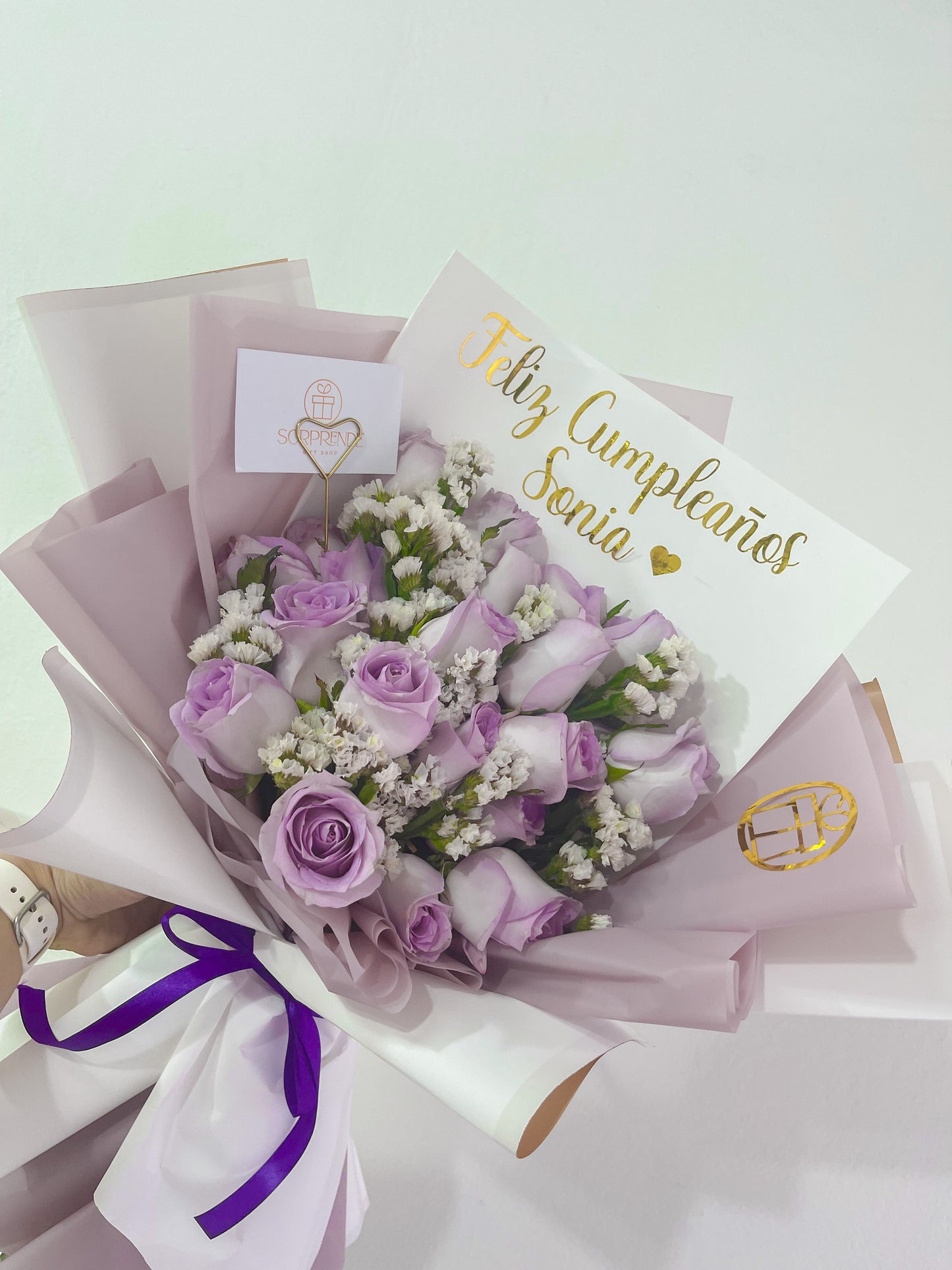 Lilac Princess Bouquet (18 Rosas)