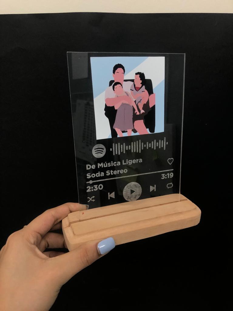 Placa de Spotify Papá