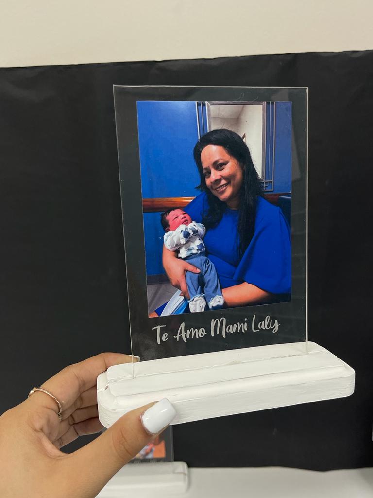 Placa con Foto y Texto