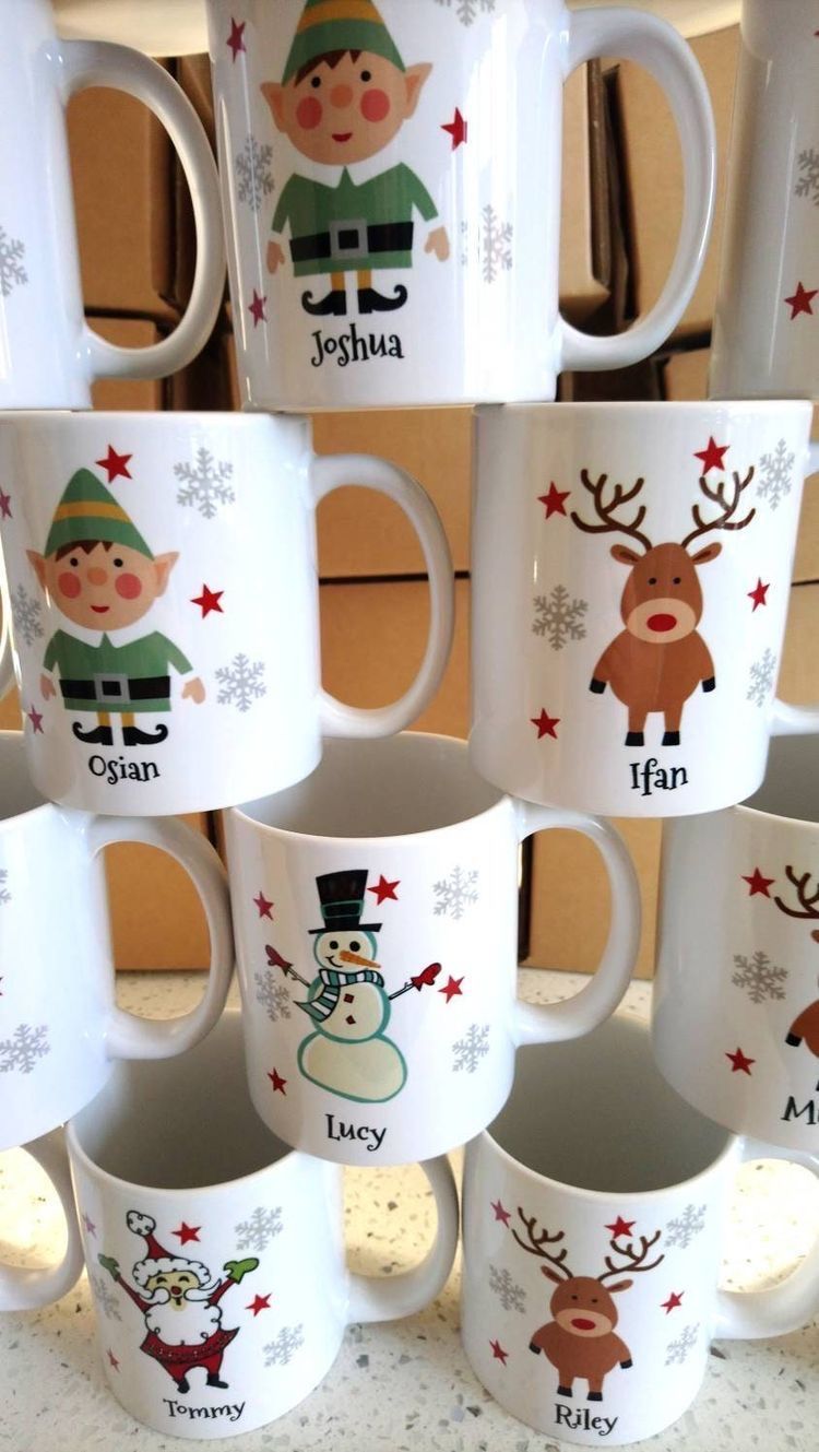 Tazas Navideñas Personalizadas