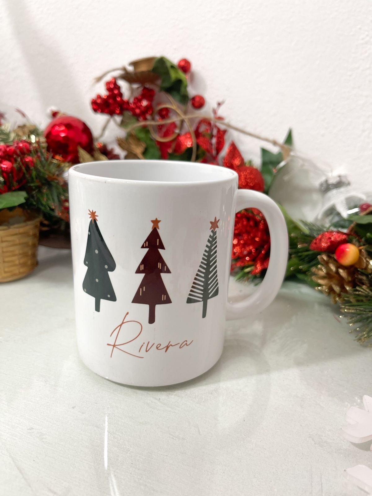 Tazas Navideñas Personalizadas